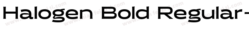 Halogen Bold Regular字体转换